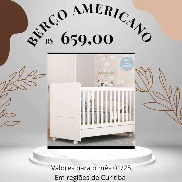 Promoção Berço Americano 3 em 1  - 08/01/25  