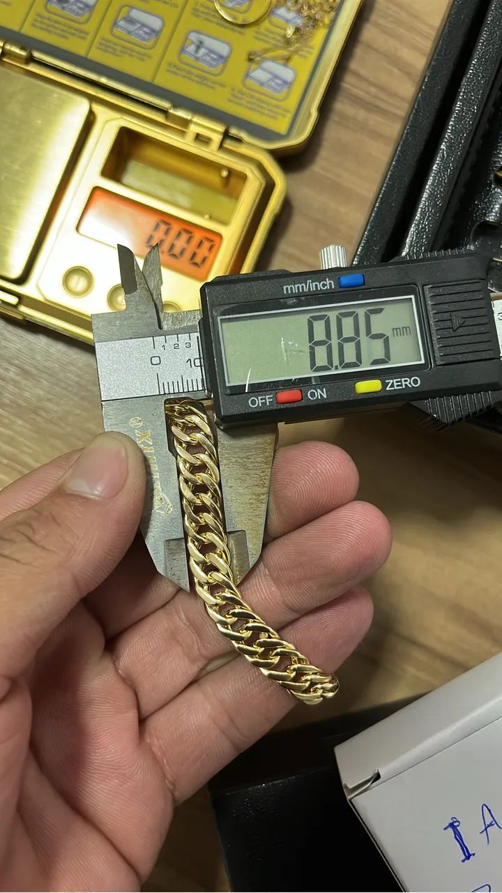 Pulseira Grumet Dupla Ouro 18 Nova  - Foto 5