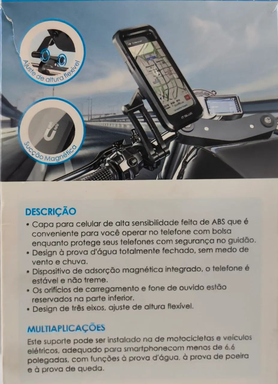 Suporte de celular Para moto a prova d'água  - Foto 2