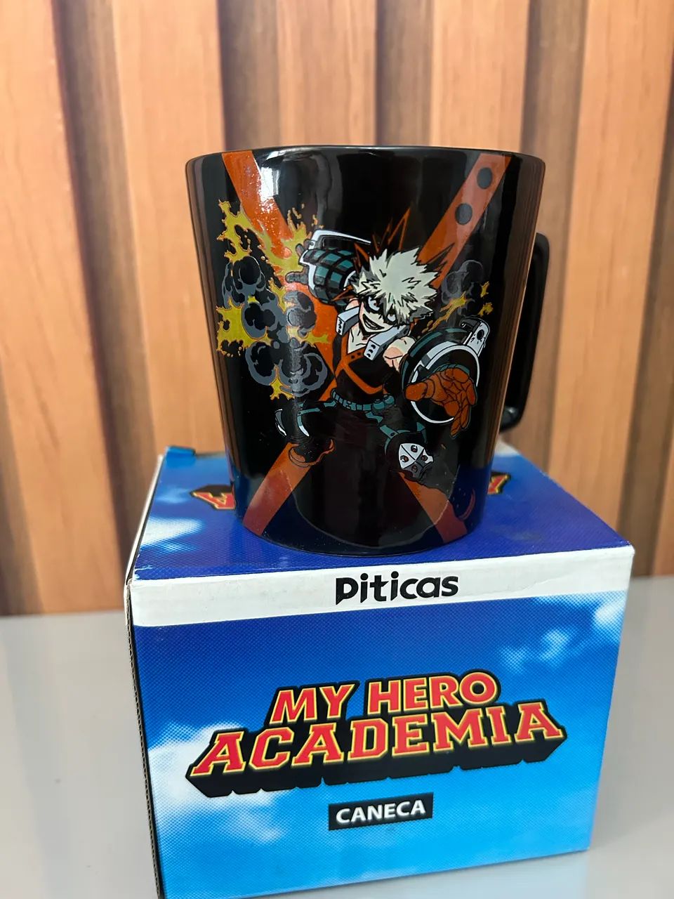 Caneca My Hero Academia Bakugo - Piticas, 390 ml, nova na caixa - Foto 4