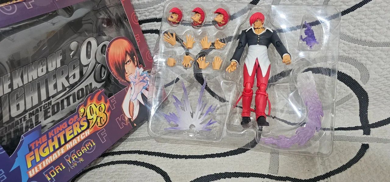Action Figure Iori Yagami - The King of Fighters '98 - Peças e