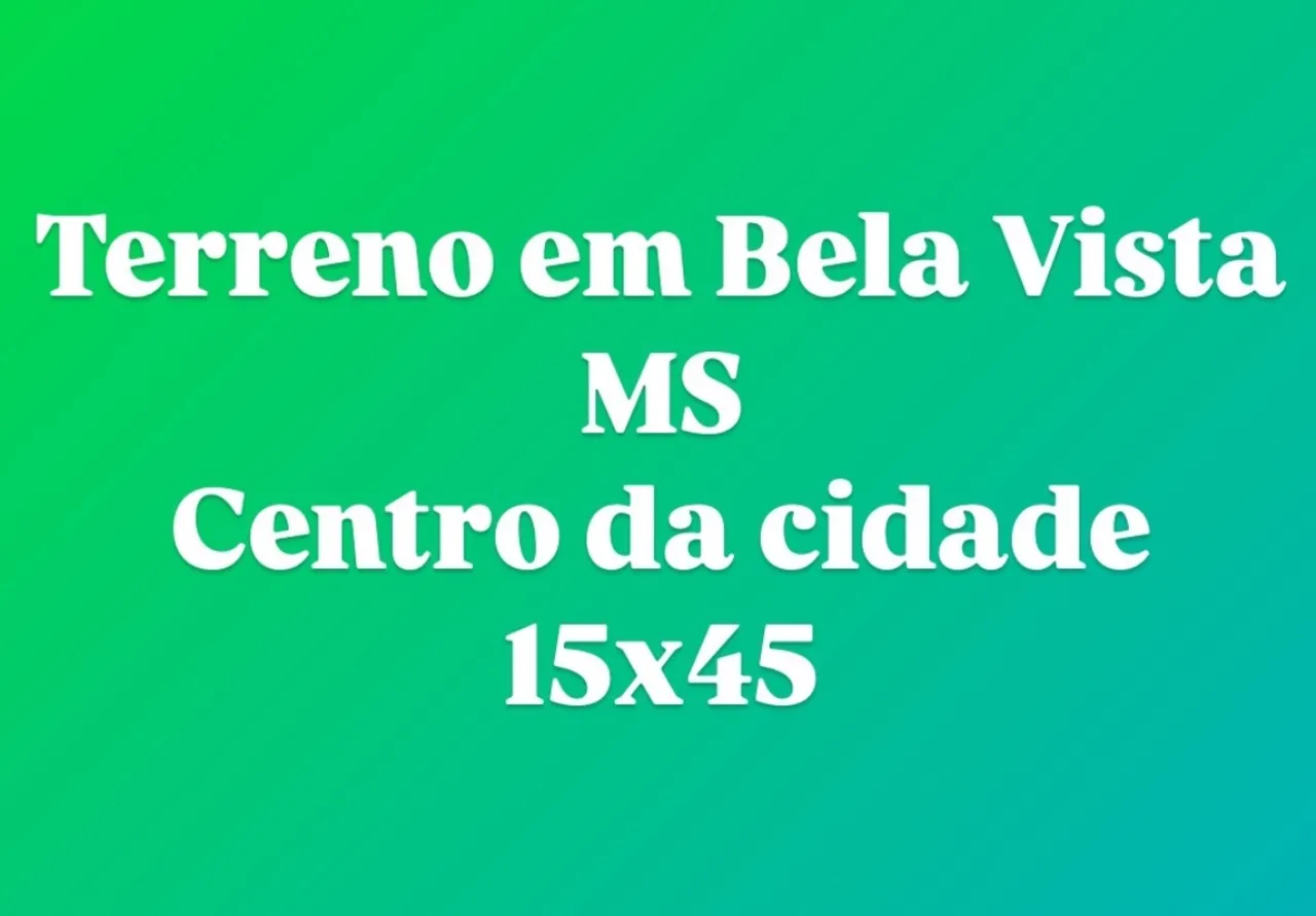 Terreno em Bela Vista MS