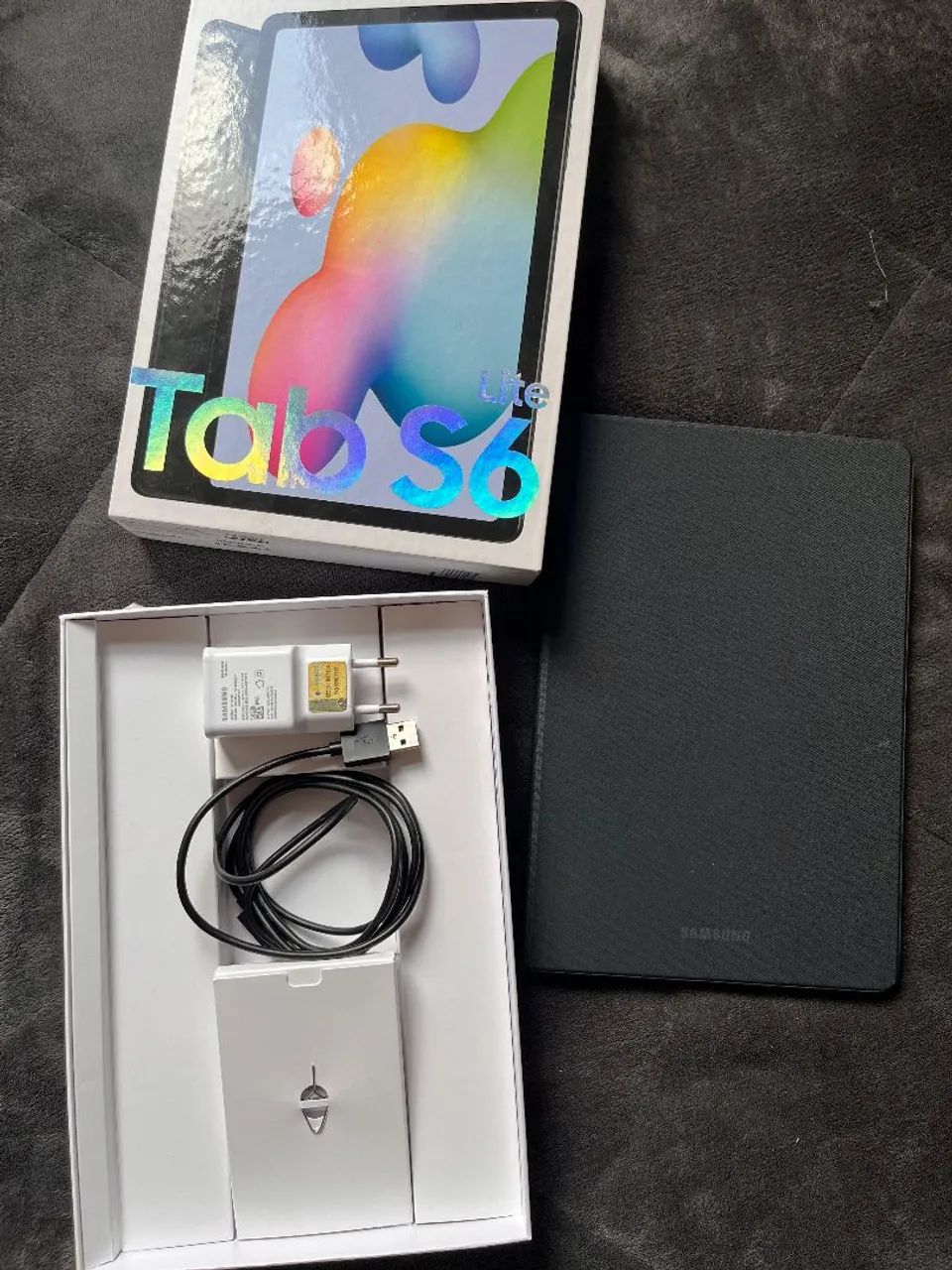 Tablet Samsung Galaxy Tab S6 Lite 128GB Cinza Completo