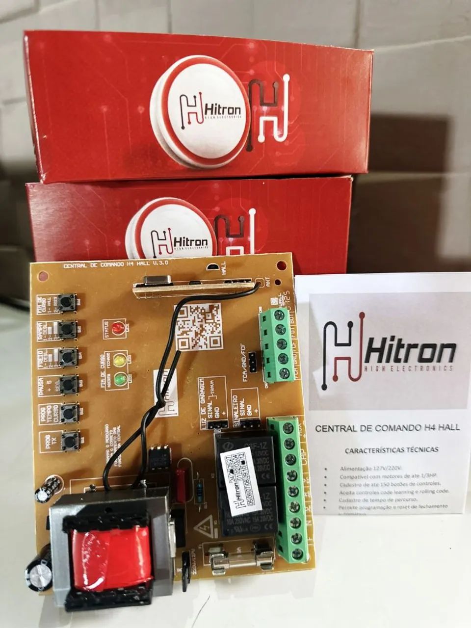 Motor para portão vendemos placa de comando para motor Rossi - Foto 2