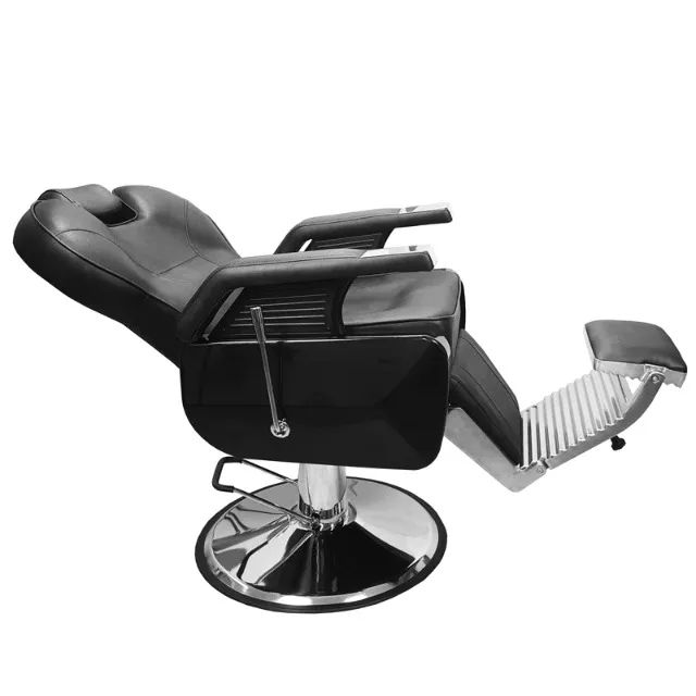 Poltrona de Barbearia Colorado Com Suporte Base Hidráulica Cromada - Foto 4