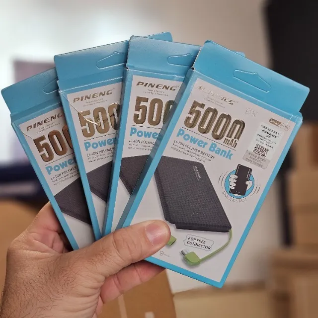Lacrado Bateria Portátil Original Pineng 5000mah Superfina