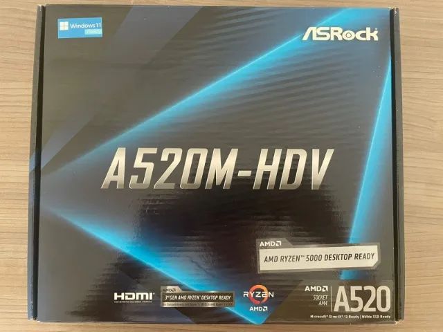 Placa Mãe Asrock A520M-HDV NOVA LACRADA - VALOR MINIMO