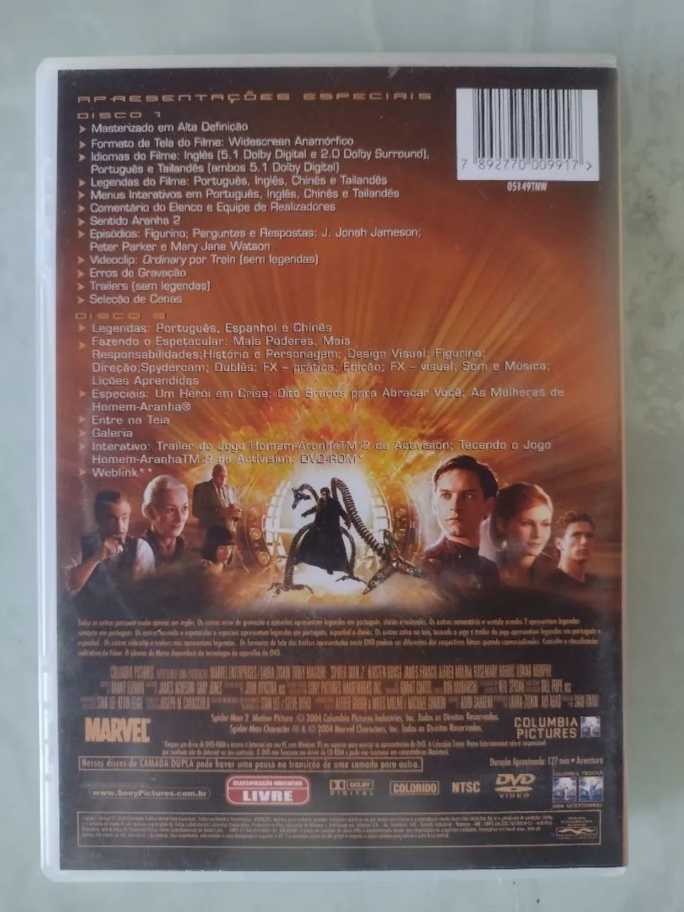DVD FILME ORIGINAL HOMEM ARANHA 2 - Foto 2