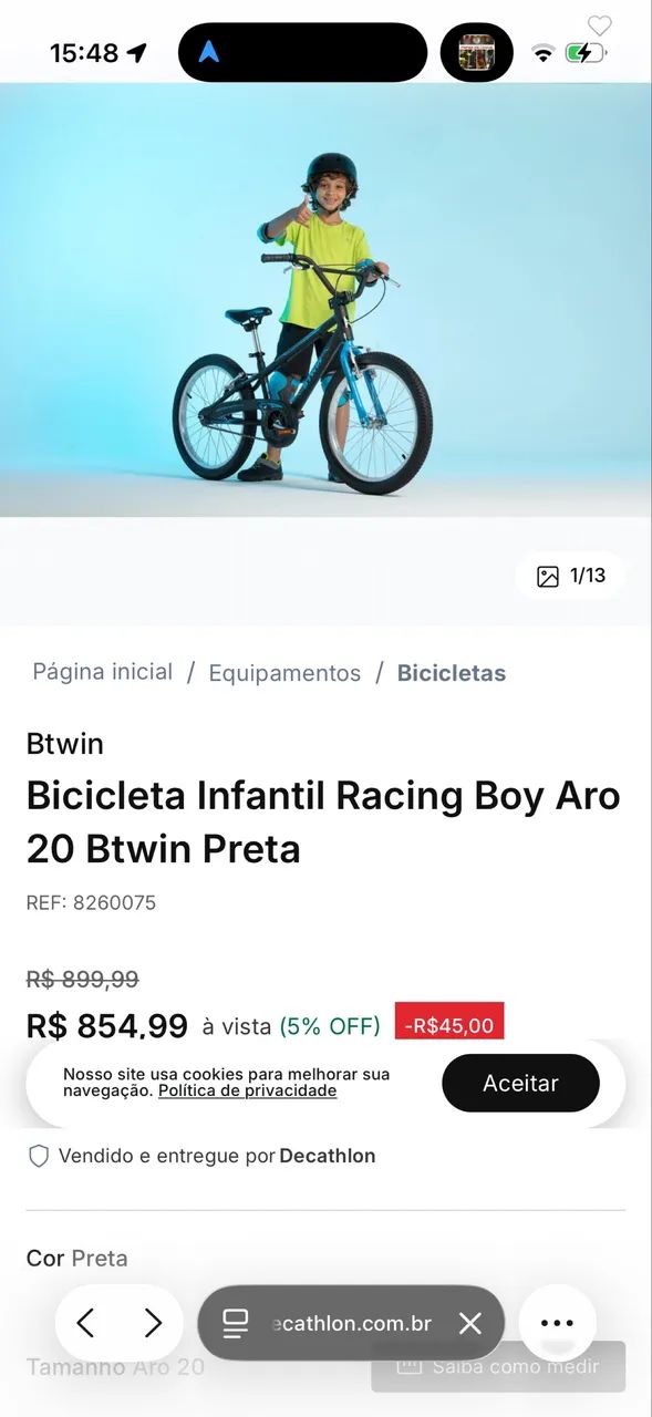 Bicicleta aro 20  - Foto 2