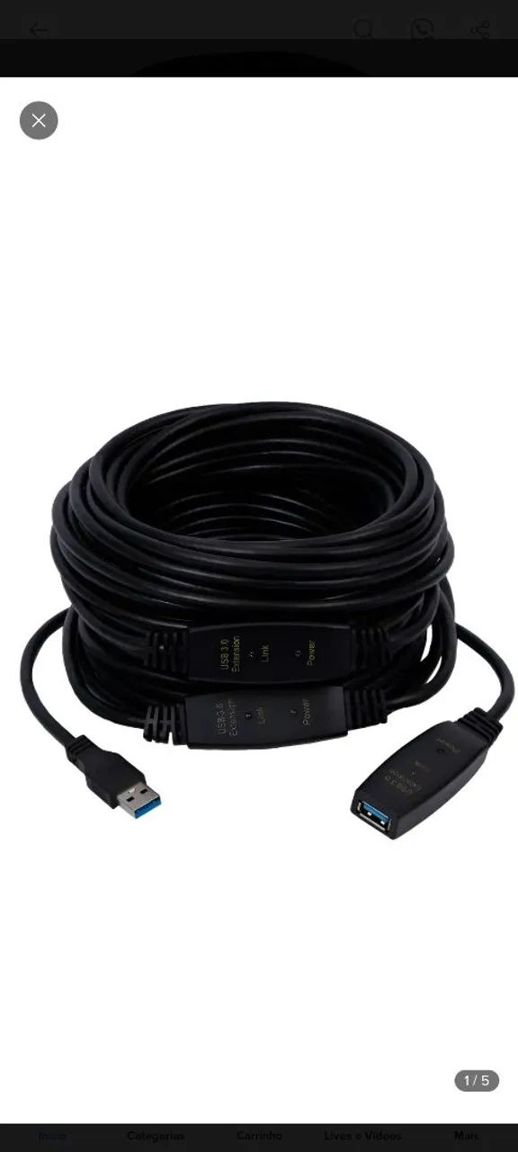 Cabo USB 3.0 25