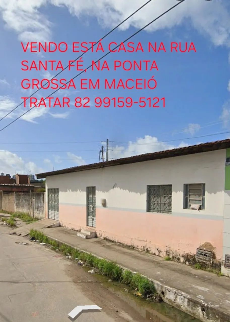 Vendo casa no bairro ponta grossa em Maceió Al 