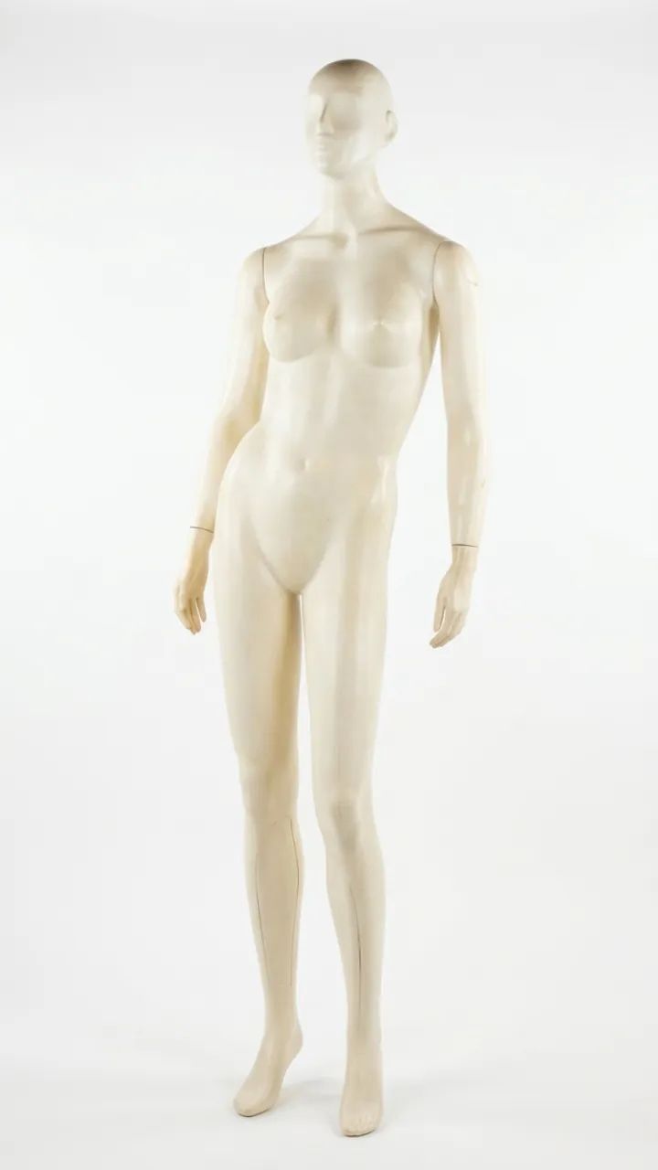 Manequim branco feminino para loja
