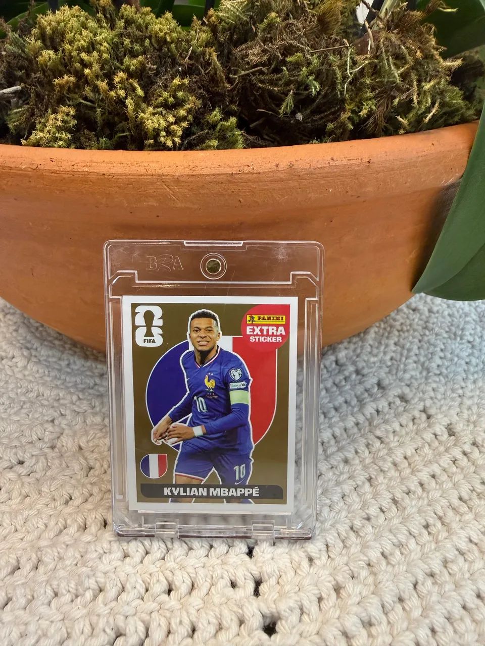 Kylian Mbappé - Figurinha Rara Panini Extra Sticker Copa 2026 - Gold 