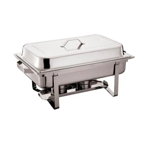 Rechaud Retangular 9L Gourmet Buffet Aço Inox  (1 Cuba) - Foto 2