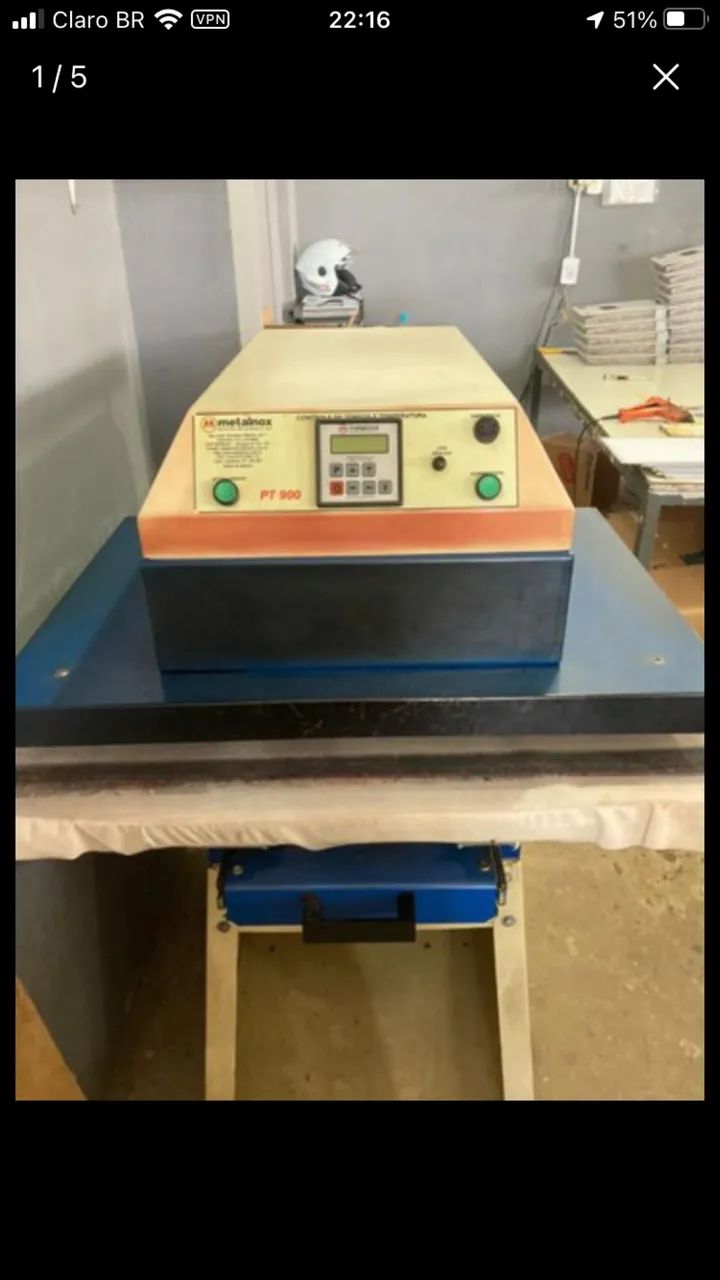 Pensa térmica pneumática 0,90x0,65 