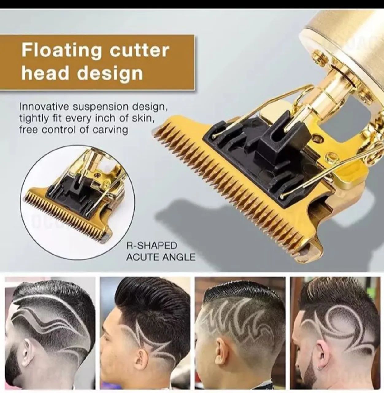 CORTADOR DE CABELO E BARBA - ESTILO VINTAGE BRONZE - Foto 4