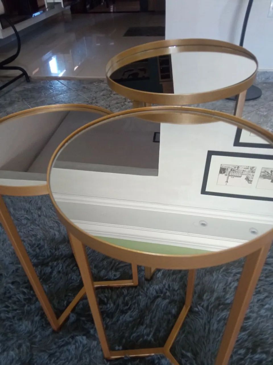 Mesa de centro, kit com 3