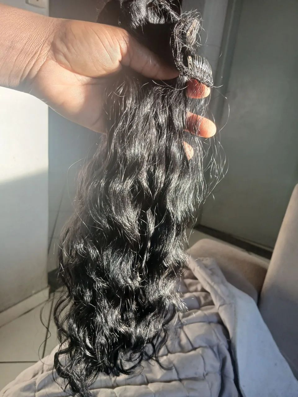 Cabelo humano ondulado preto - Foto 3