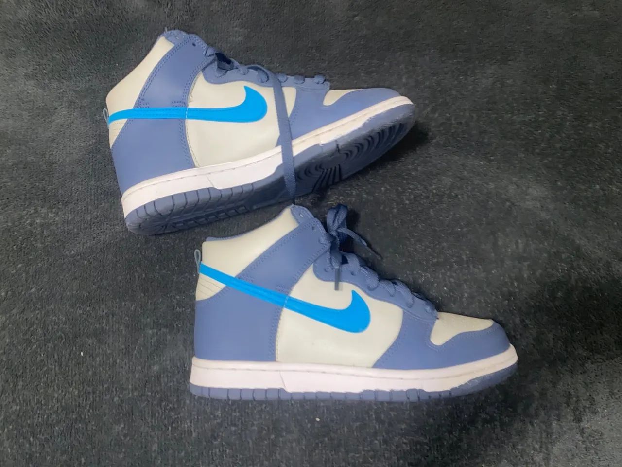 Nike Dunk High Light Bone Diffused Blue