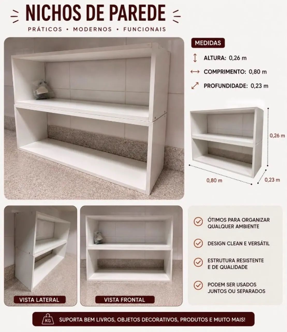 4 Nichos brancos  - Foto 5