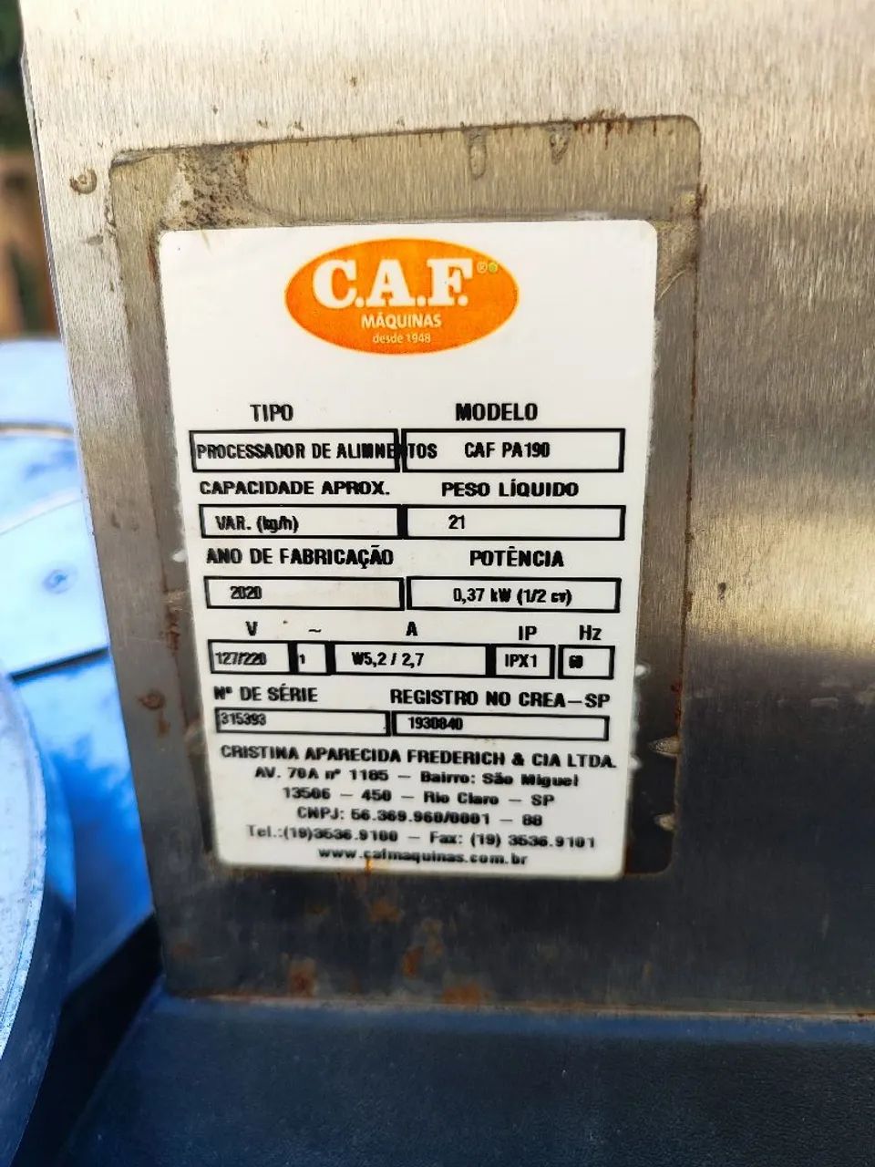 PROCESSADOR CAF PA 190 - Foto 4