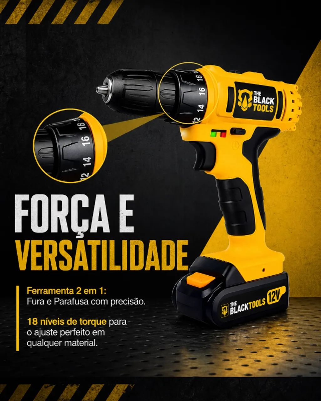 Parafusadeira e Furadeira TB-12E - Foto 2