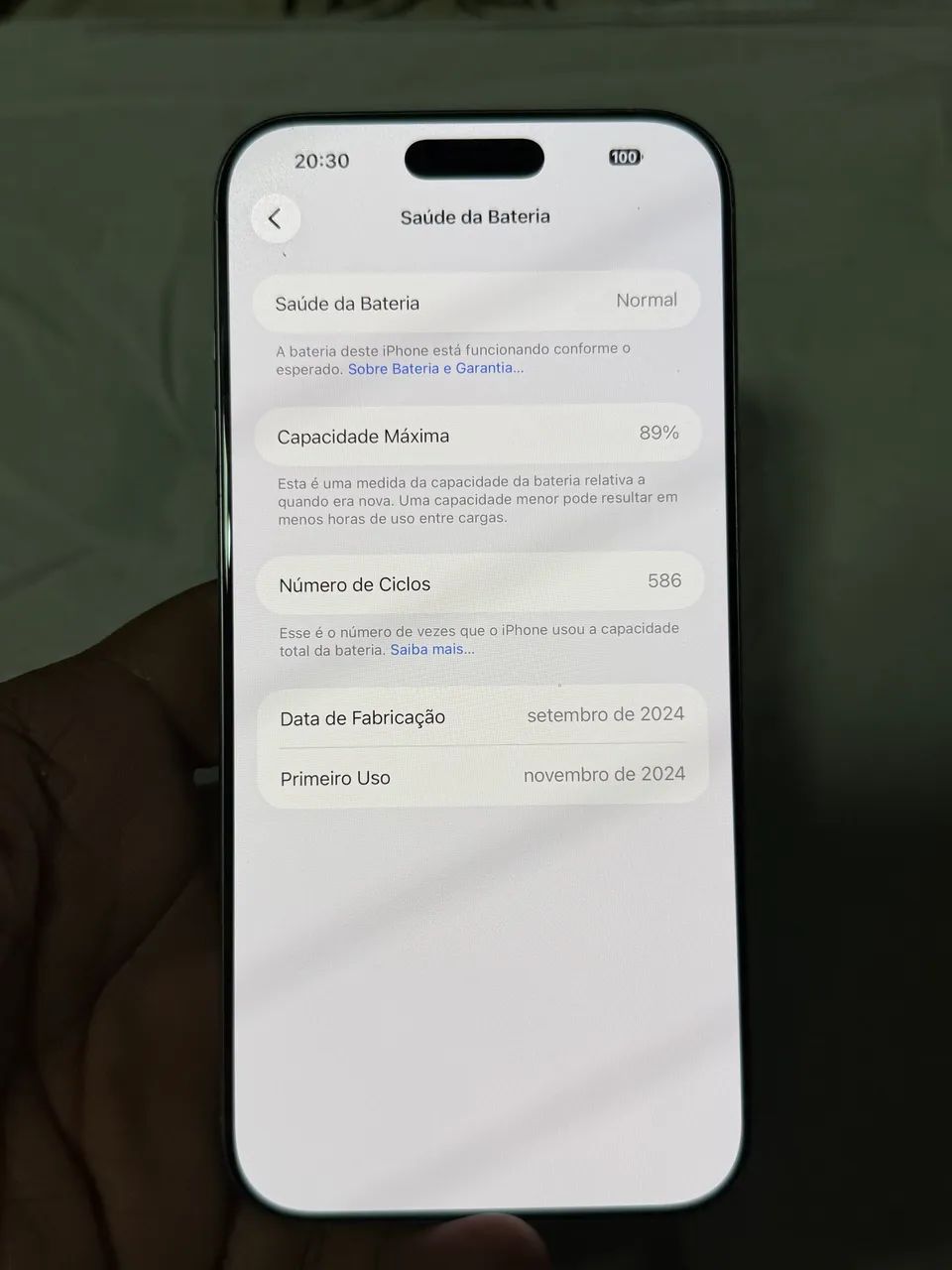 iPhone 16 pro Max 512 branco  - Foto 3