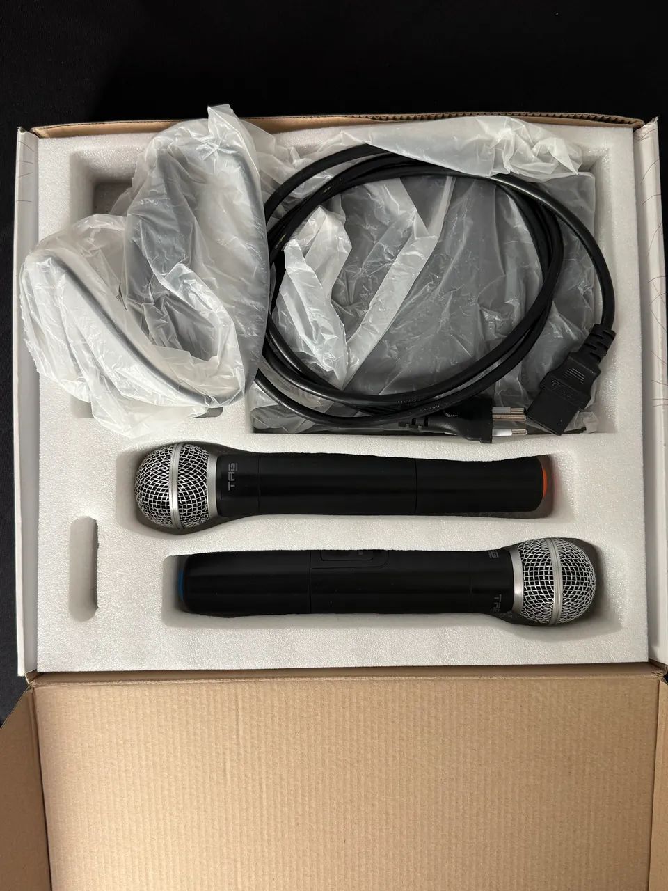     Microfone Sem Fio Duplo TSI TAG TM559B Completo - Foto 2