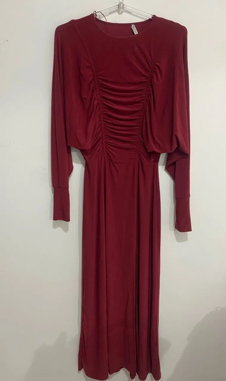 Vestido vinho  Zara - Foto 2