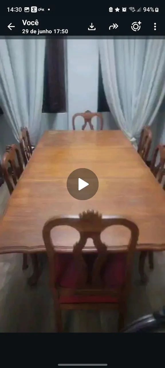 MESA COLONIAL CHIPANDELLE LUIZ XV 