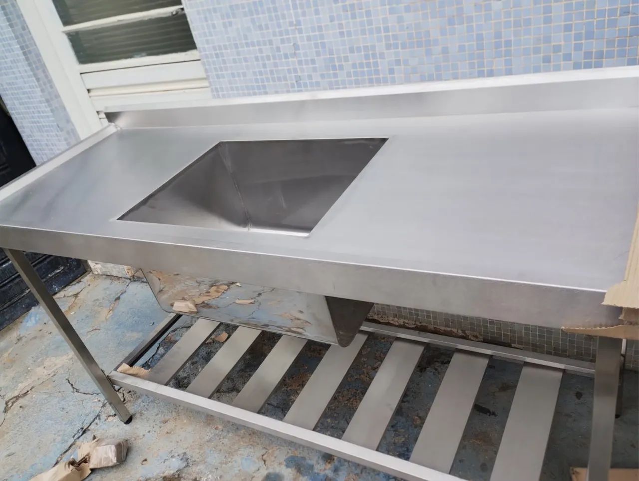 Pia de inox 1,60 x 60 nova  - Foto 2