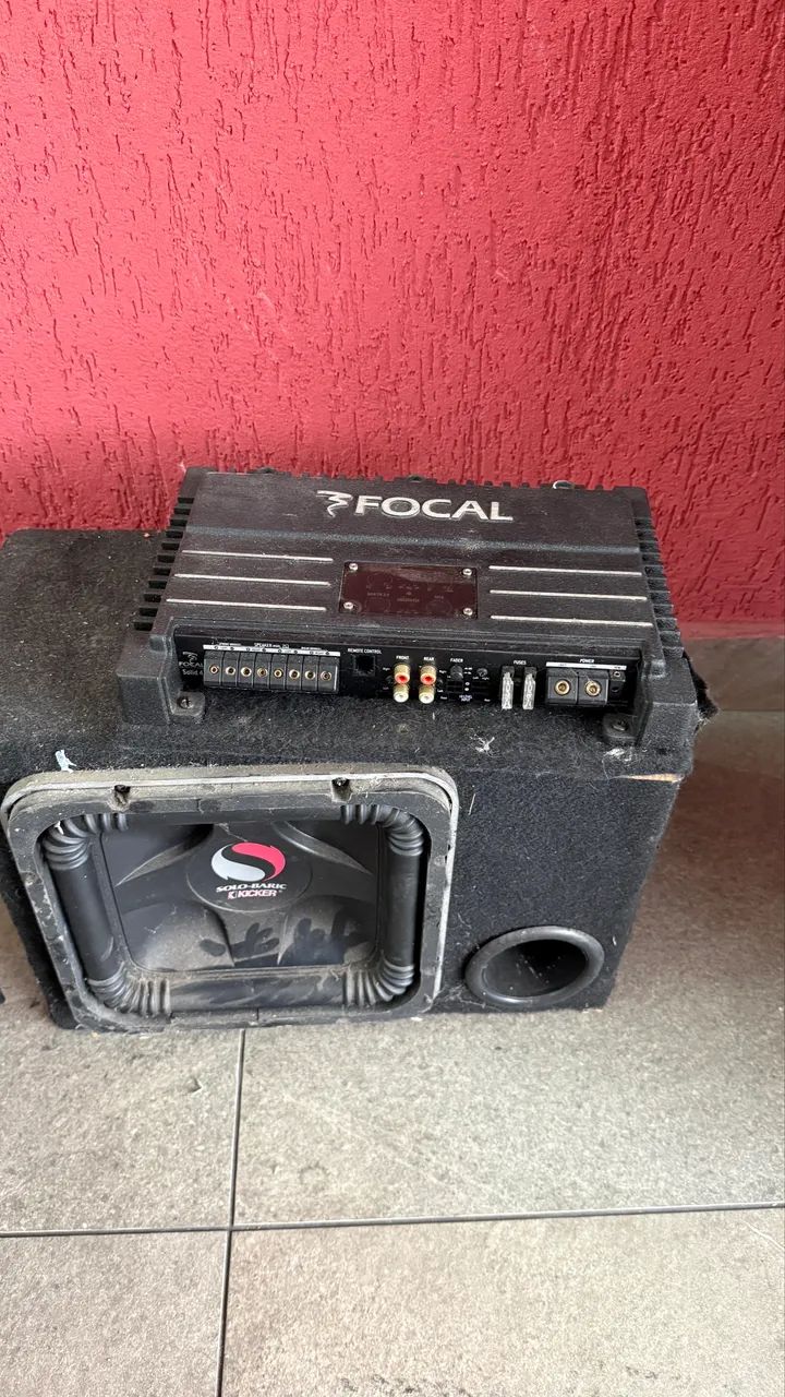 Caixa dutada com Solo-Baric Kicker - subwoofer quadrado  - Foto 2