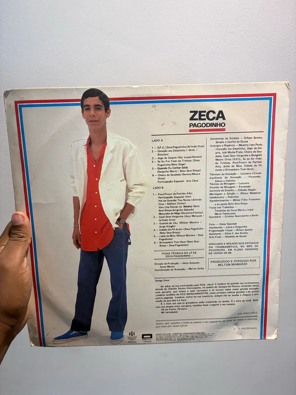 Disco Vinil Zeca Pagodinho  - Foto 2
