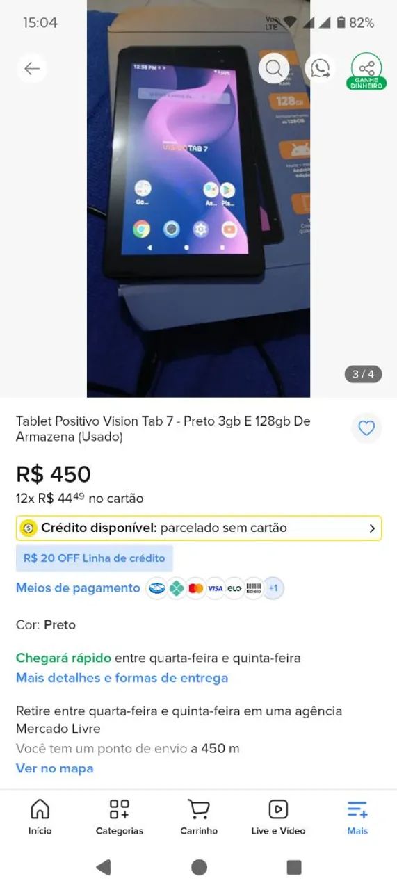 Tablet Positivo Vision 7 3Gb Ram e 128Gb armazenamento - Foto 5
