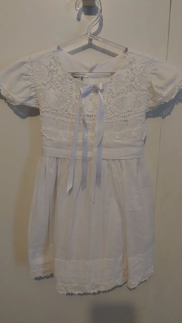 Vestido Batizado com Renascença 
