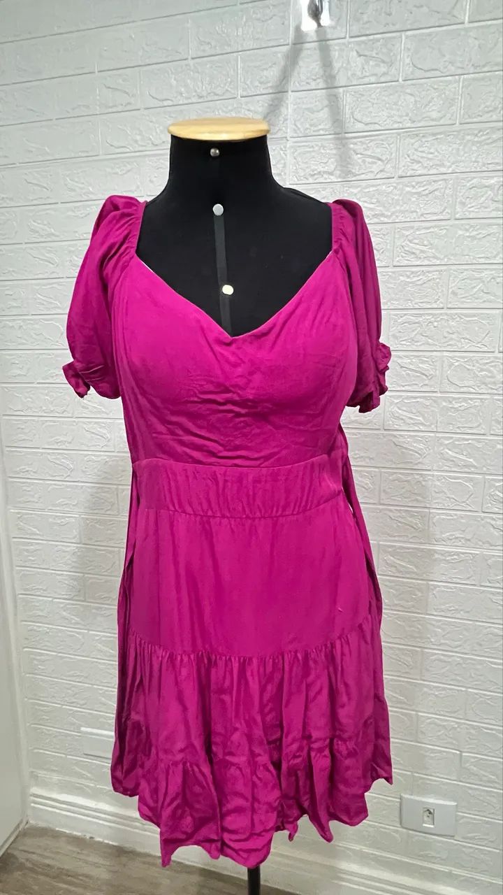 VESTIDO PINK DE VISCOSE - Foto 3