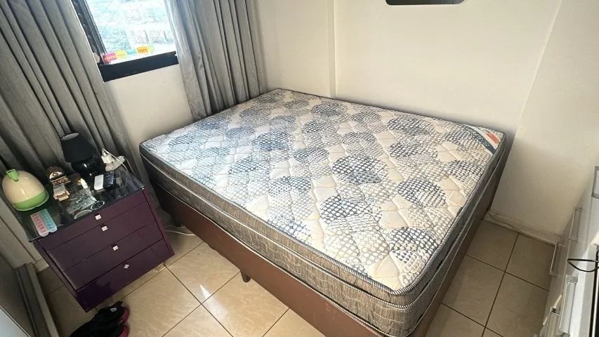 Cama box de viúva com base e colchão