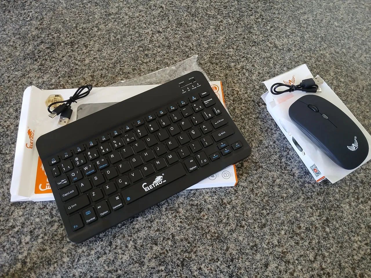 Teclado e mouse sem fio Bluetooth SEMI NOVOS
