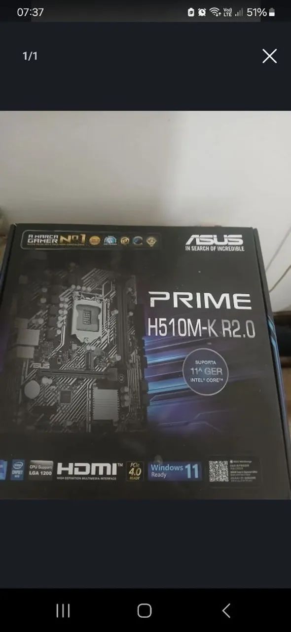 Placa-mãe h510m-k