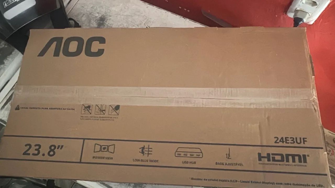 Monitor Gamer AOC - 24E3UF - 100hz - 23,8 polegdas