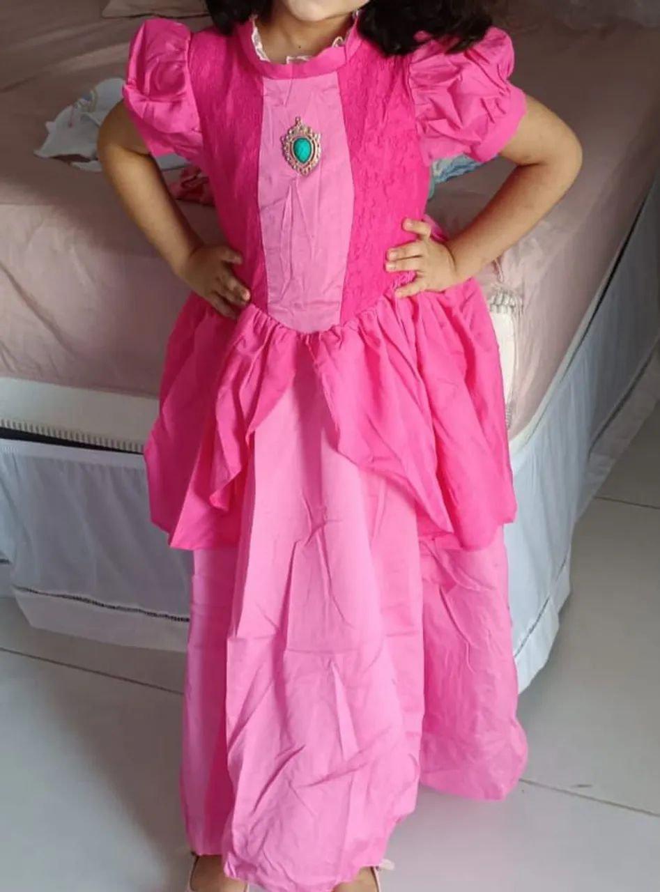 Vestido princesa peach