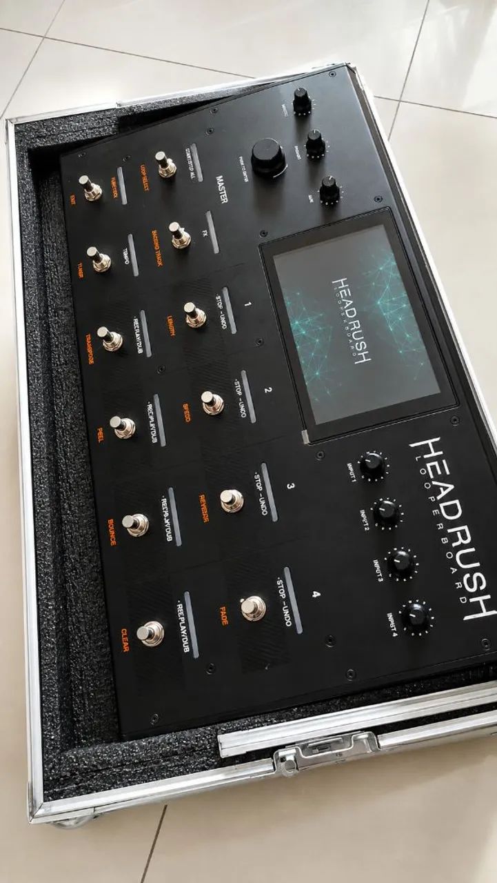 Pedaleira HeadRush Looperboard com case