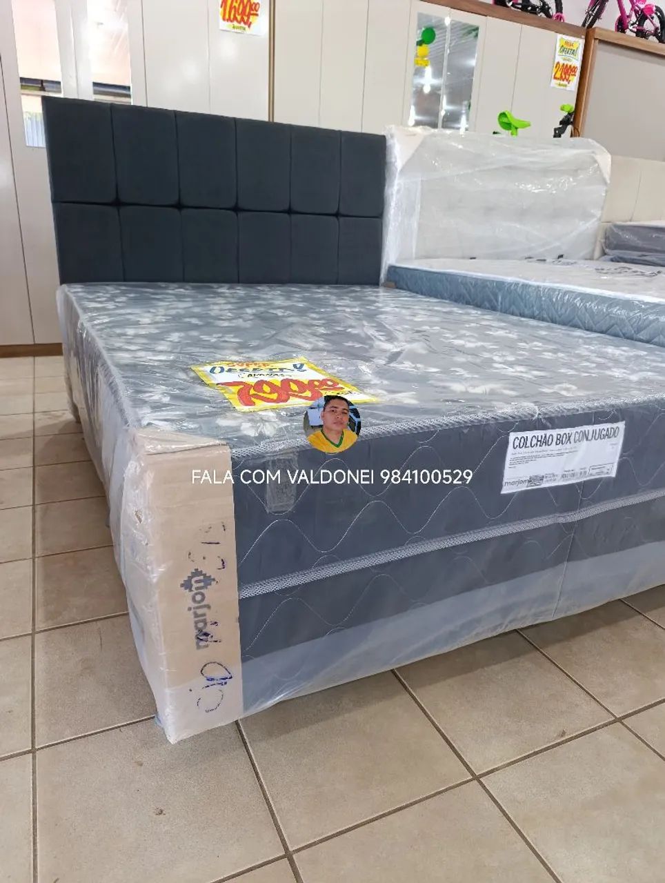 CAMA BOX CASAL ESPUMA D28?CHAMA NO WHATSAPP *29? - Foto 2