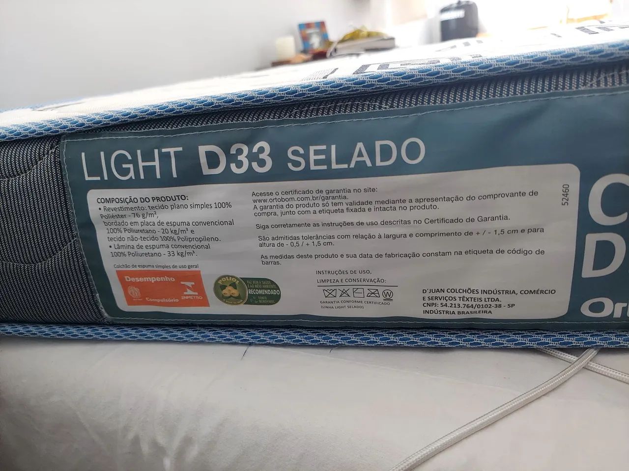 Cama box + colchão solteiro Ortobom - Foto 2
