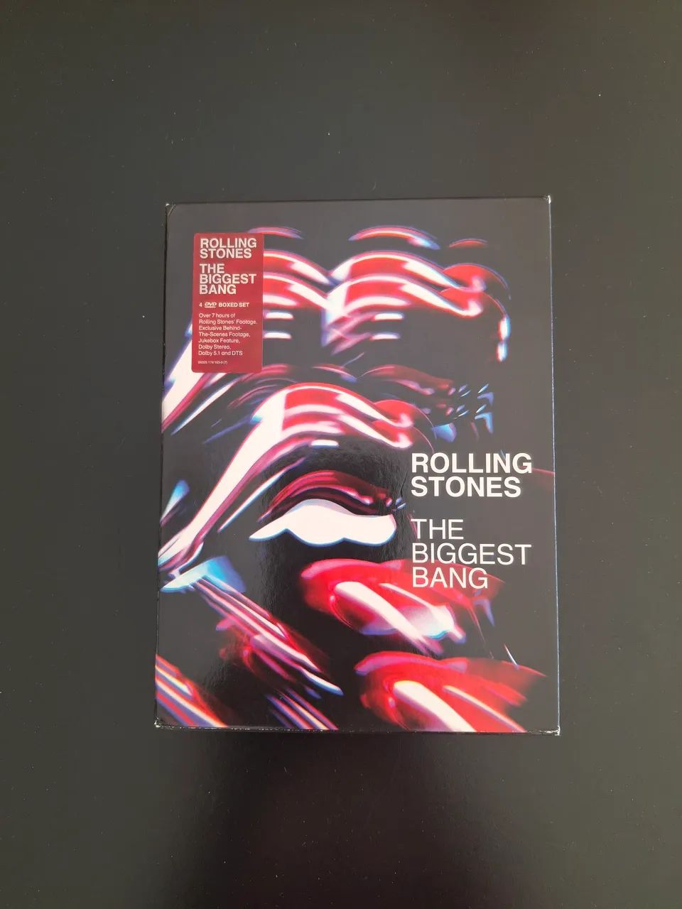 Box Rolling Stones Biggest Bang 4 DVDs impecável 