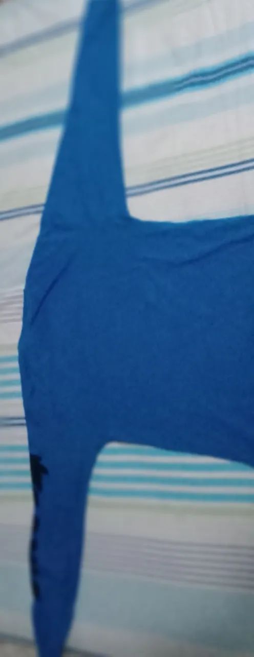 Blusa manga longa,azul,tamanho 12 [SONIC] - Foto 2