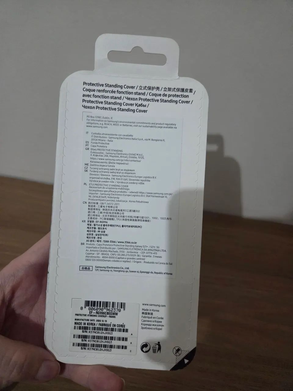 Capa Samsung Galaxy S21+ Protective Standing Cover Original - Preta - Foto 2