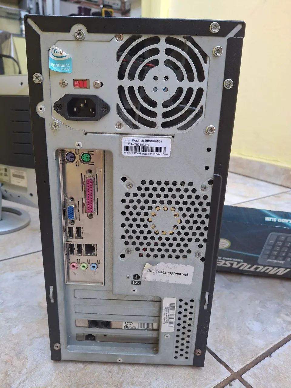 Computador CPU COM FONTE QUEIMADA,GABINETE,MOUSE,TELA 15 POLEGADAS - Foto 4
