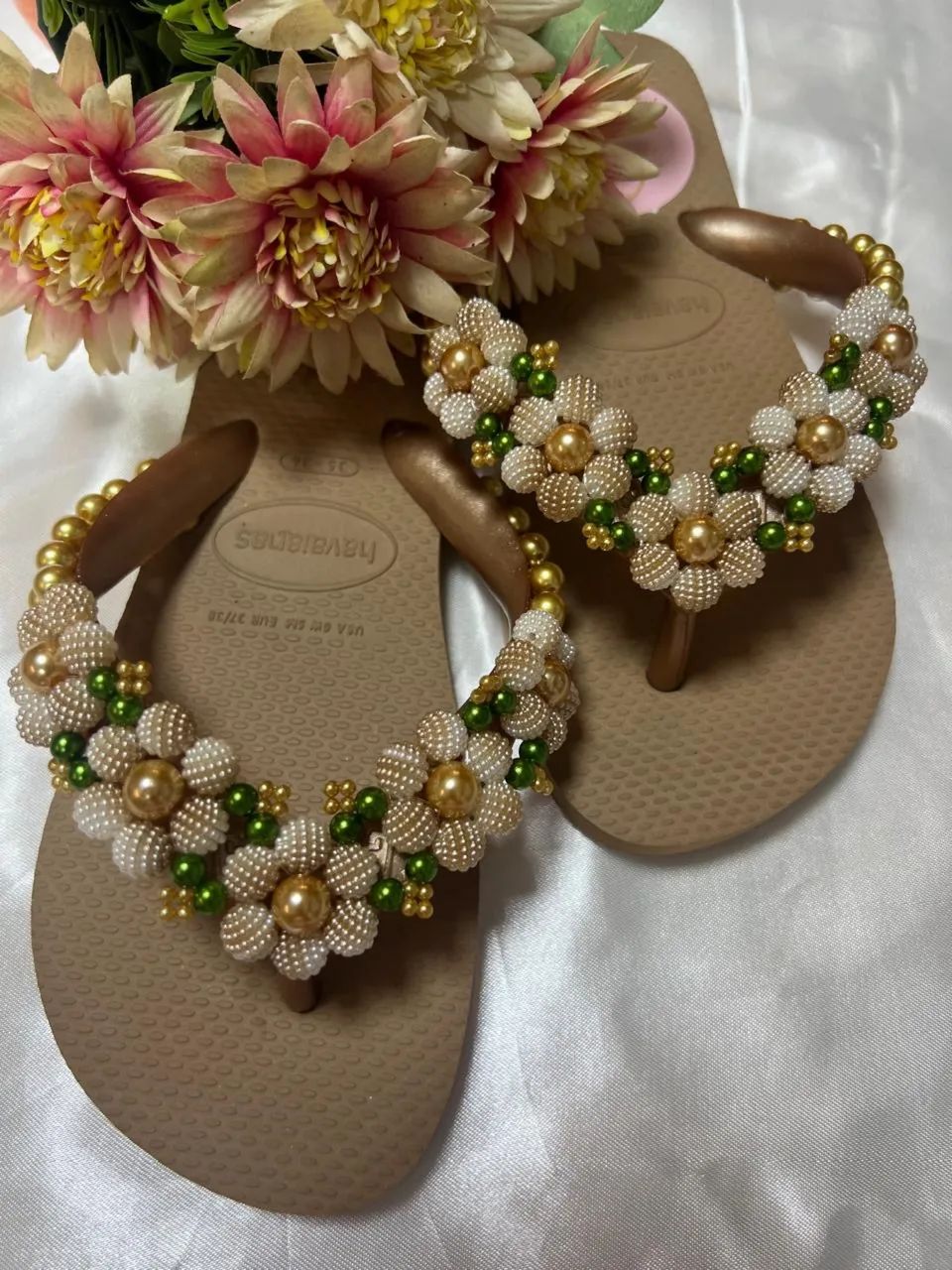 Havaianas bordadas 