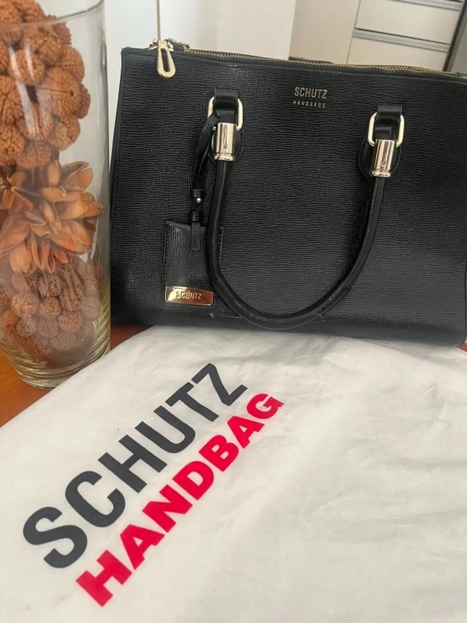 Bolsa Schutz Lorena Grande Couro Legítimo - Foto 5